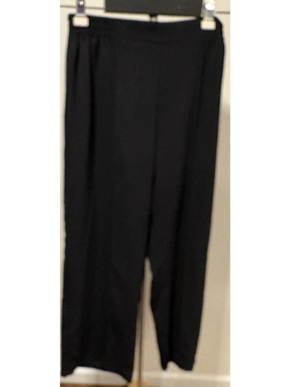 Shein Dress Pants Womens Size XL Black Wide Leg Pull On Stretch Waist